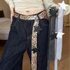 Fashion Dot Jacquard Scarf Belt Trendy Edgy High-End Long Waist Accessory With Retro Star Decoration
