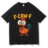 Funny F-Caw-F Chicken Shirts, Sunset Vintage FCAWF Chicken T-Shirt, Sweatshirt, Hoodie Black Bird Shirt, Chicken Meme Shirt