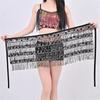Belly Dance Hip Scarf With Detachable Fringe Skirt Adjustable Waist Chain For Performances And Practice