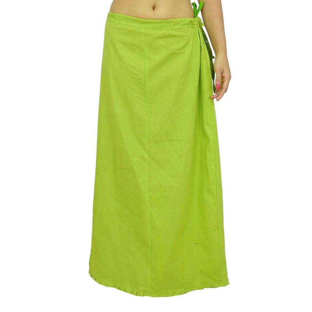 Saree Petticoat Underskirt Cotton Bollywood Indian Lining For Sari