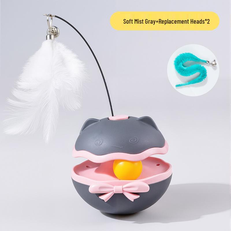Electric Feather Catnip Tumbler Toy: Self-Entertainment and Boredom Relief for Cats