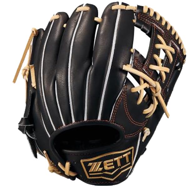 

ZETT Neo Status Youth Softball Glove for Second and B Size BJGB70500N Shortstop, Black/Pastel (1932), M,