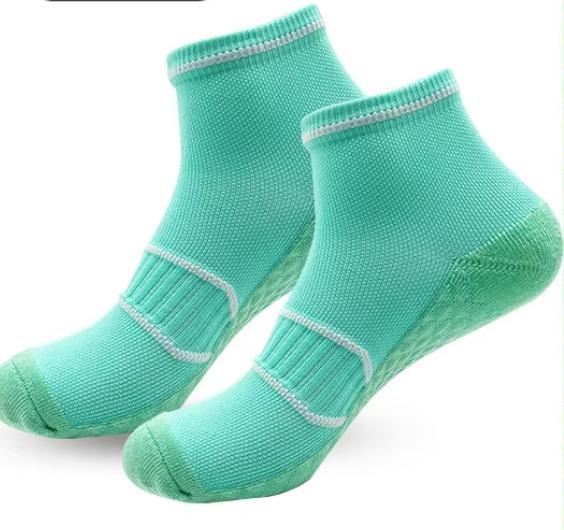 Professional Basketball Running Compression Sport Socks Mid-Calf Men s Women s Non-Slip Shock-Absorbing Breathable Nylon Cotton M озеро синий