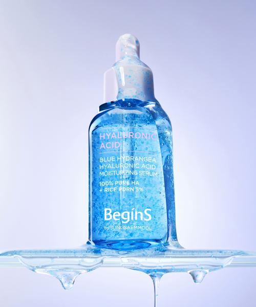 Begins by Jung Saem Mool Blue Hydrangea Hyaluronic Acid Hydration Serum Duo 30ml+30ml (with 3 Serum Mini Kit)