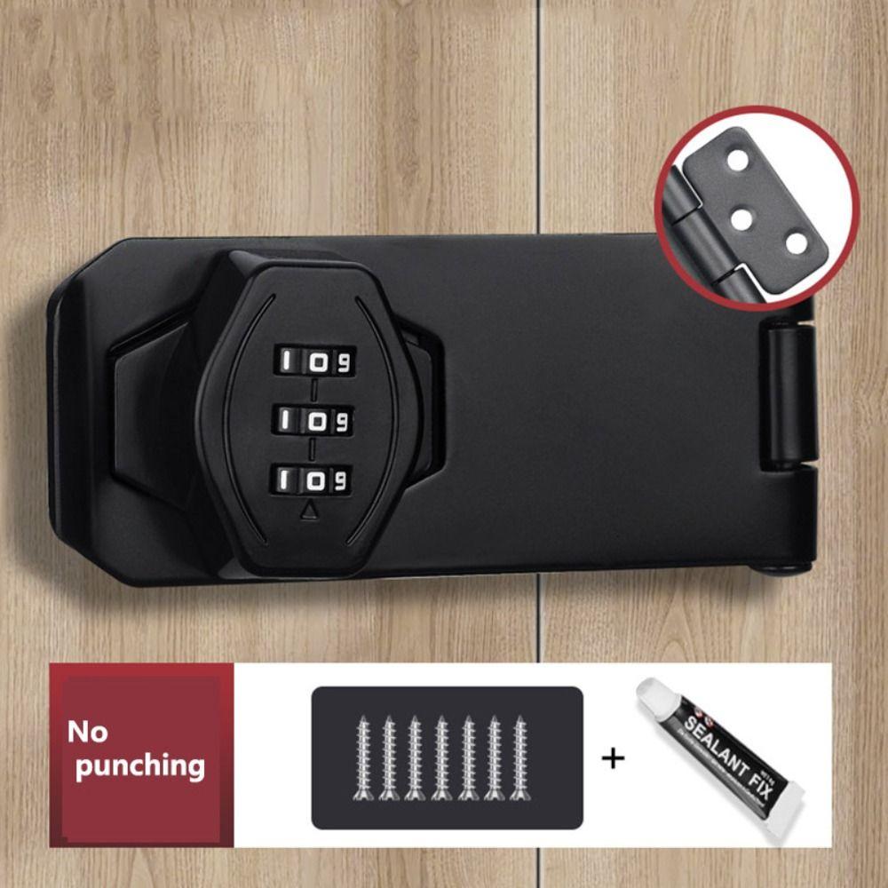 Easy To Install Rotary Hasp Locks Keyless Combination Password Lock Password Door Lock  Household