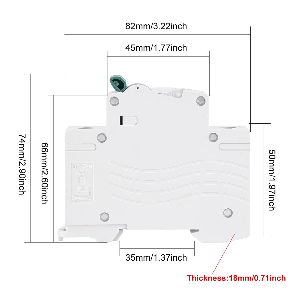Interruttore magnetotermico TEDDYELE 1P 6-63A può scegliere AC230/400V protezione da sovraccarico cortocircuito