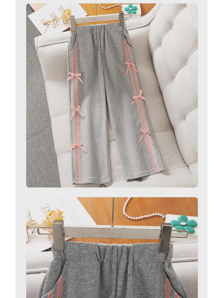 Dívčí ležérní jarní a podzimní kardigan dvoudílný set: Volné kalhoty a bunda pro 12leté. Ideální pro sport a každodenní nošení.