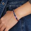 Colourful Bohemian-style cotton-linen woven bracelet – a simple versatile piece
