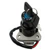 Ignition Switch Lock Key Set for Yamaha DT125 TW200 DT200 DT250 XT350 XT600 Motorcycle Gas Cap Fuel Tank Seat Lock Assembly Replacement