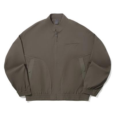 Li Ning X Jackie Chan Collaboration Kung Fu Series Casual Minimalist Sports Solid Color Stand Collar Zipper Loose Jacket Men Jackets AFDV721-2