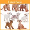 Wild Tiger Lion Baby Figurines Pvc With Static Model For Kids Educational Play