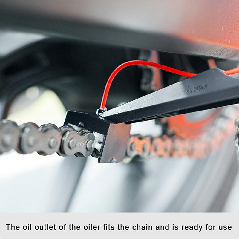 Motorcycle Chain Oiler Spray Gear Motorcycle Chain Oil Applicator For Motorcycle Mess-Free Chain Wax Chain Cleaner Attachment