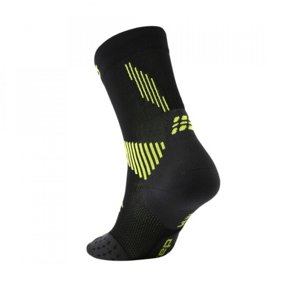 Cep Women S Core Run compreSSion SockS Mid Cut 5.0 Black Lime Wp7clr