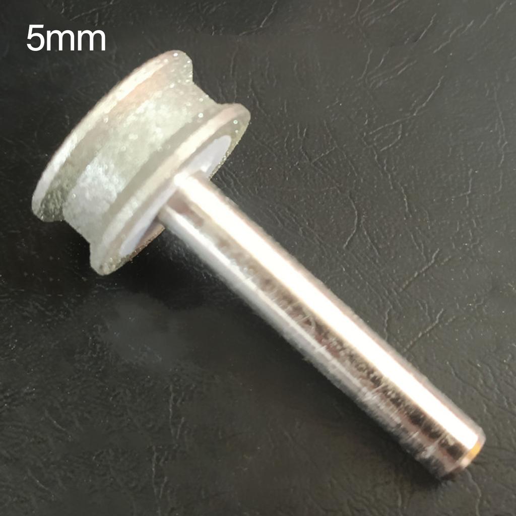 2-12mm Concave Diamond Grinding Wheel for Polishing Rounded Edges and Curved Surfaces On Glass Jade with 6mm Shank