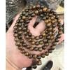Buddhist Prayer Bracelet - 108 Beads, Multi-strand Sandalwood, Black Rosewood, Wenwan Style