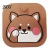 Floor Drain Lid Cartoon Dog Cover, Silicone Shower Tub Stopper with Drainage Animal Cover Holes, Sewer Anti-Odor Deodorizing Mat for Bathroom Kitchen