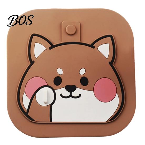 Floor Drain Lid Cartoon Dog Cover, Silicone Shower Tub Stopper with Drainage Animal Cover Holes, Sewer Anti-Odor Deodorizing Mat for Bathroom Kitchen