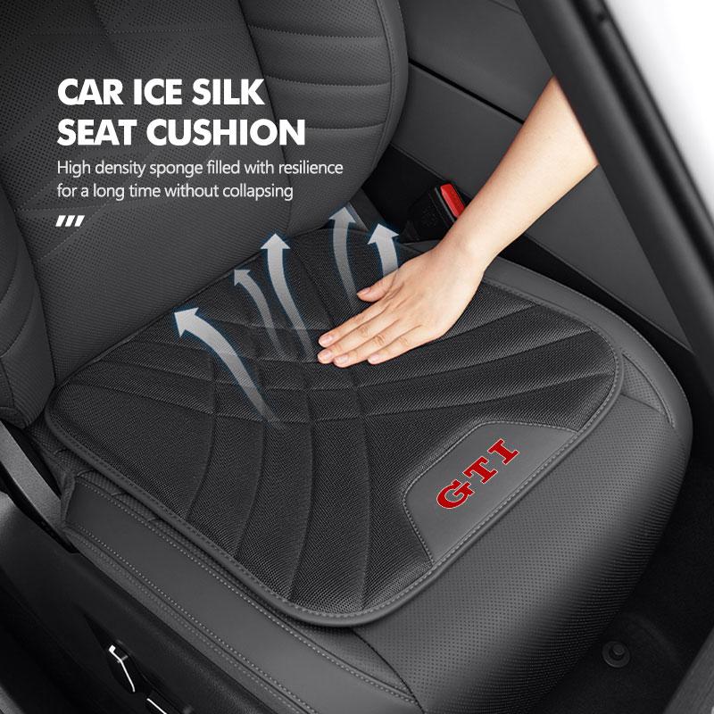 137Ice Silk Car Rear Front Seat Backrest Cushion Non-Slip Pad For Volkswagen VW Golf 4 5 6 7 GTI Tiguan Passat B5 B6 B7 CC Jetta