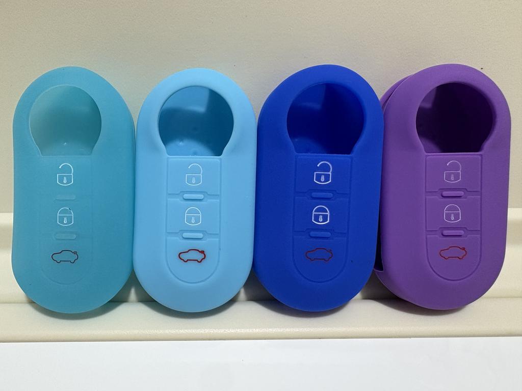 1Pc New Silicone Case For Fiat 500 Panda Doblo Bravo Stilo Flip Remote 3 Button Shell