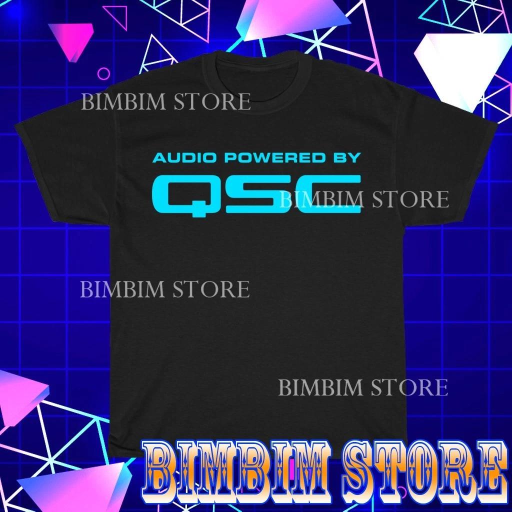 QSC Audio Hear the Power Logo TEE T-Shirt Funny American Size S to 5XL T-Shirt S