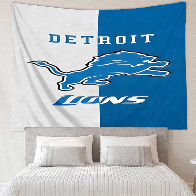 Detroit Team Spirit Quick-Dry Tapestry Hanging for Bedroom,Livingroom, Playroom,Decor Art Room Wall Tapestry Holiday and Birthday Gifts