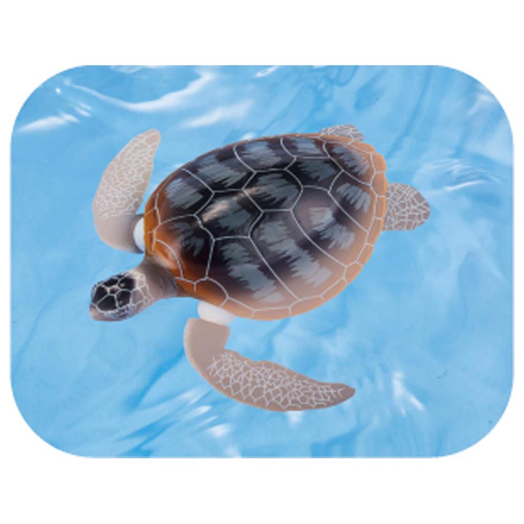 TAKARA TOMY Ania AS-20 Green Sea Turtle Family (Floating Version) Animal Dinosaur Toy