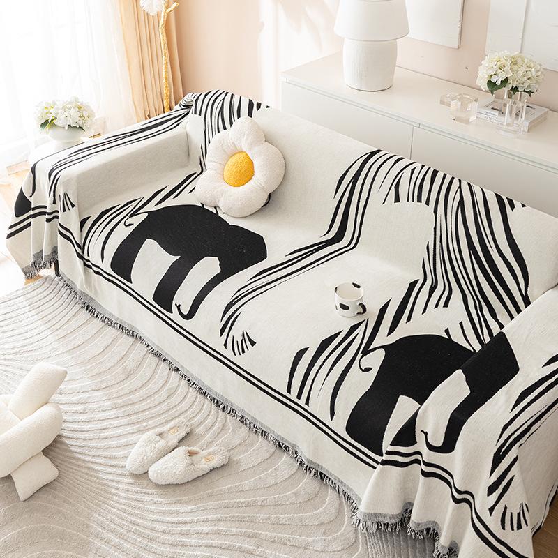 Modern & Minimalism Chenille Four Seasons Universal Elephant Sofa Towel All-Inclusive Universal Sofa Cover Cloth Non-Stick Wool