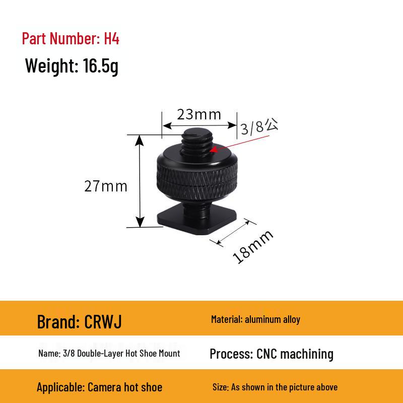 Adaptor șurub trepied 1/4" la 3/8" Placă cu eliberare rapidă