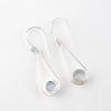 Milky Opal  Gemstone 925 Sterling Silver Jewelry Handmade Dangle Earrings 1.76" EE-126-16