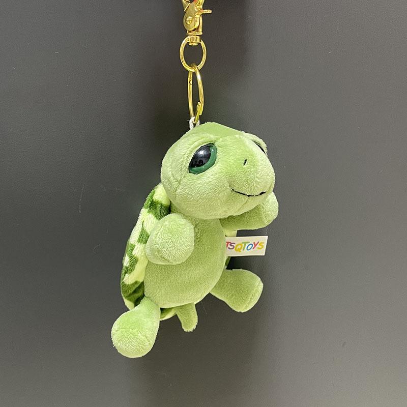 Cute Cartoon Animal Plush Toy Keychain Backpack Keychain Long Leg Frog Bear Lion Bread Dog Teddy Bear Expression Doll Cute Gift