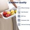 Over The Sink Vegetable Wash Basin Adjustable Colander Strainer Sink Drain Rack  Vegetable Washing