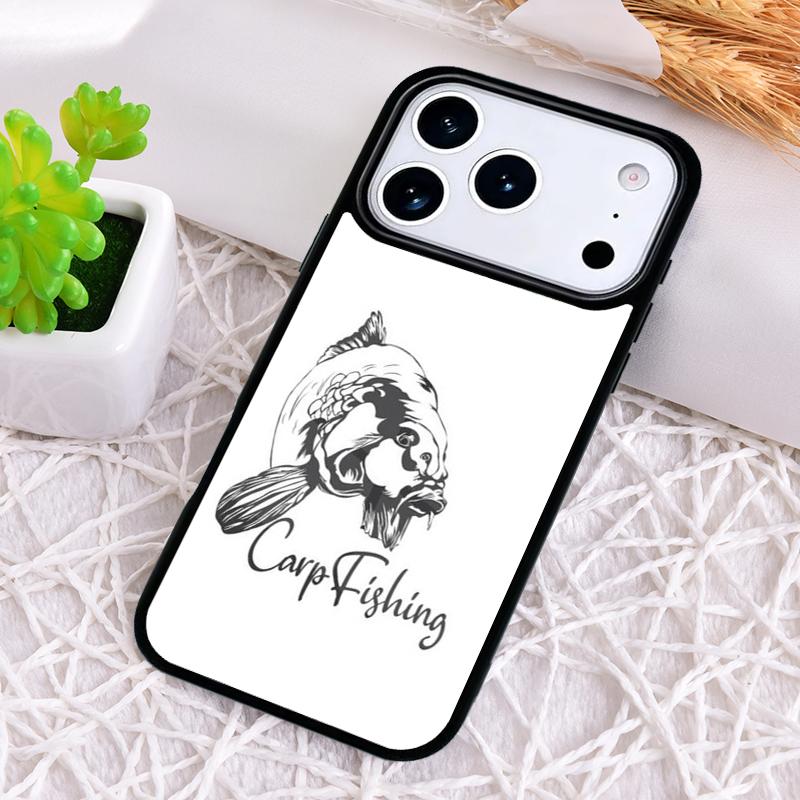 Carp Fishing Fish Phone Case for iPhone 17 Air 16 15 11 12 14 13 Pro Max Shockproof Cover