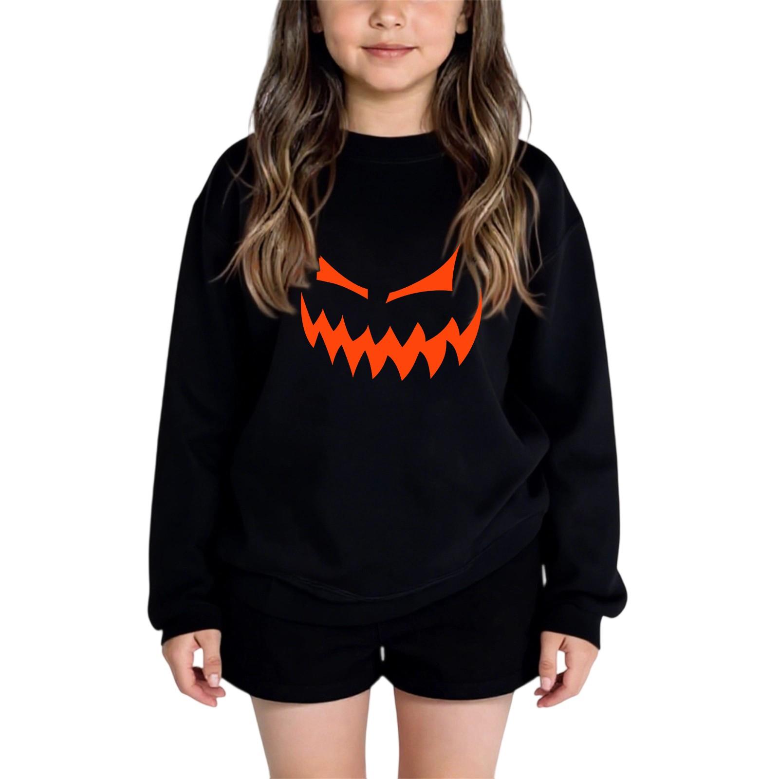 

Детские модные повседневные универсальные повседневные толстовки с круглым вырезом для мальчиков и девочек, повседневные лоскутные топы с длинными рукавами, свитшоты 150 чёрный