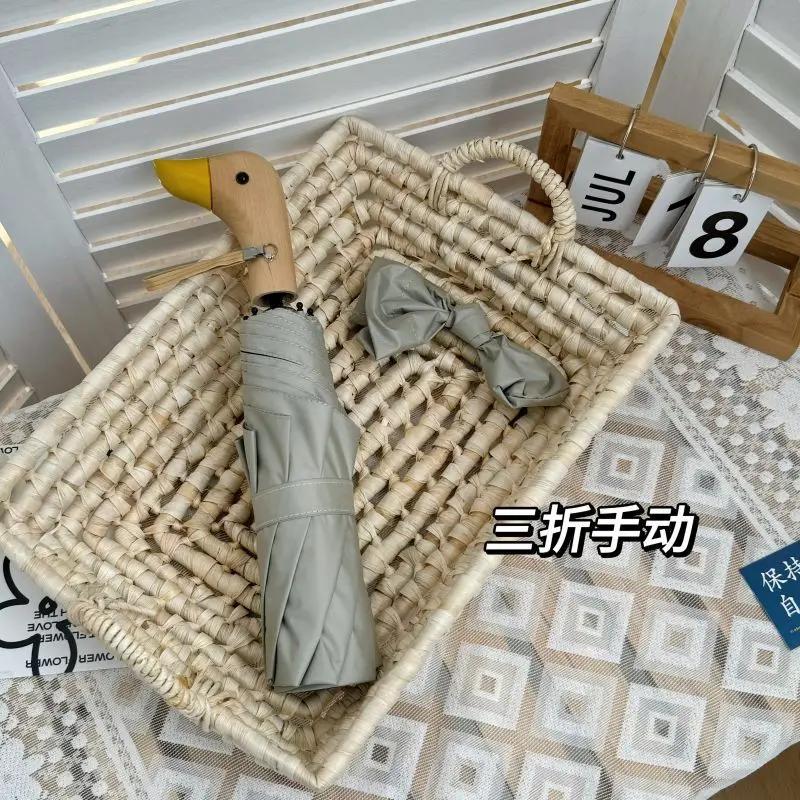 

Sun Umbrella, Duck Head Folding Umbrella, Duck Head Personal Sun Umbrella, Sun and Rain Umbrella Iron&8K серый