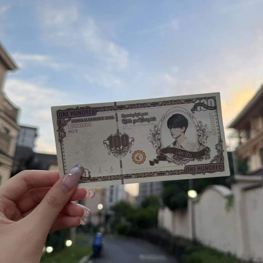 100 Sheets Love and Deepspace Sylus Caleb Rafayel Xavier Zayne Cosplay Anime Cartoon Banknotes Character Peripherals Fans Gifts