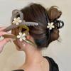 2025 New Flower Hairpin Back Head Temperament Grab Clip Large Elegant Shark Clip Headdress