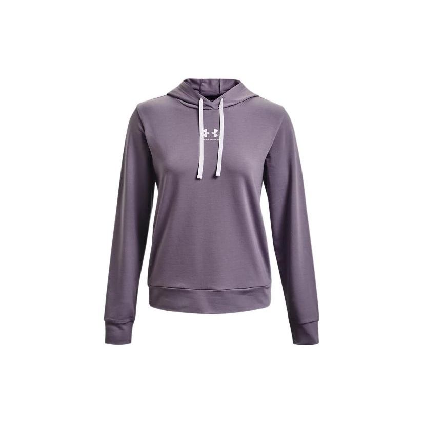 Under Armour Rival Terry Hoodie Women hoodies Purple 1369855-530 S