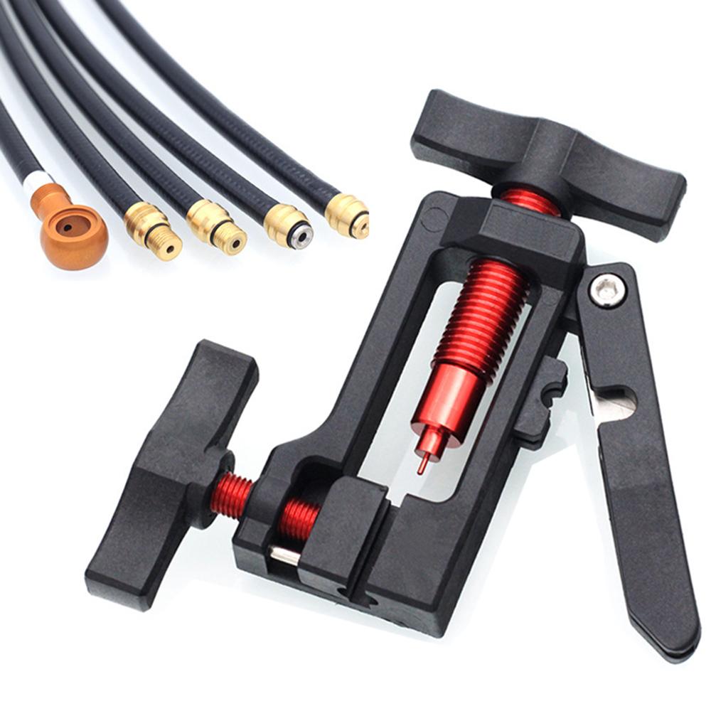 1PC Instrument de presare cu ac ulei de biciclete, inserare cap de măsline, instalare, tăietor de țevi, cric pentru corp cu cinci fire, întreținere și fixare