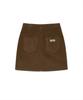 Yale Women'S Corduroy Short Skirt_Brown