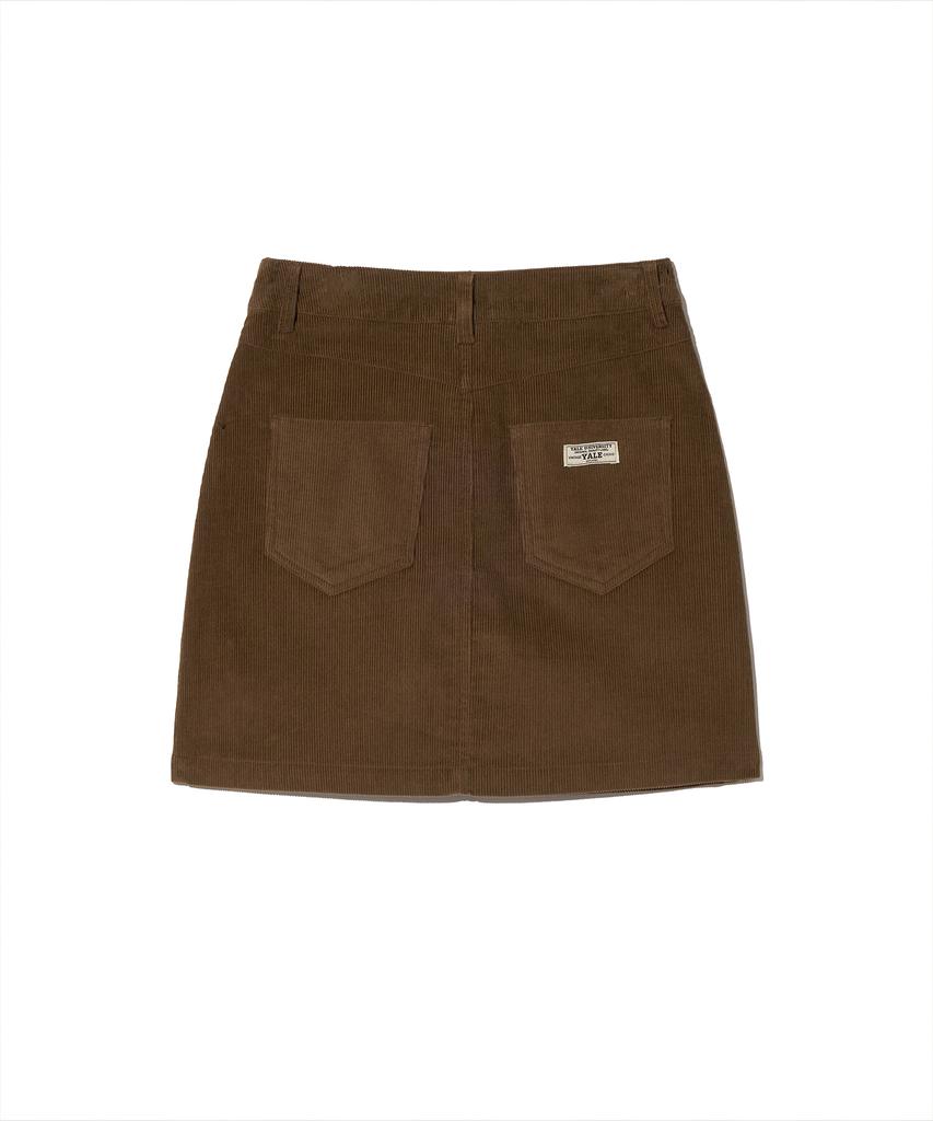 Yale Women'S Corduroy Short Skirt_Brown