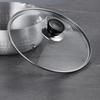 Durable Universal Pot Cover Tempered Glass Round Pot Lid Visible Stainless Steel Cookware Parts Kitchen Accessories