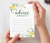 Inkdotpot Set of 50 Advice for The Bride To Be Classic Floral Bachelorette Party Advice Cards, Hen Party Activity 5x7 Inches