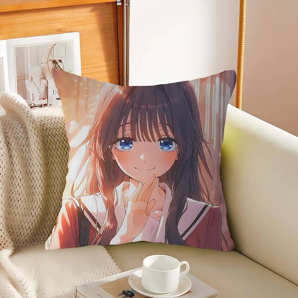 New K-Kaoruko Waguri Pillowcase Toon Gift Cushion Cover Bedroom Home Sofa Chair Seat Decor Pillow Case