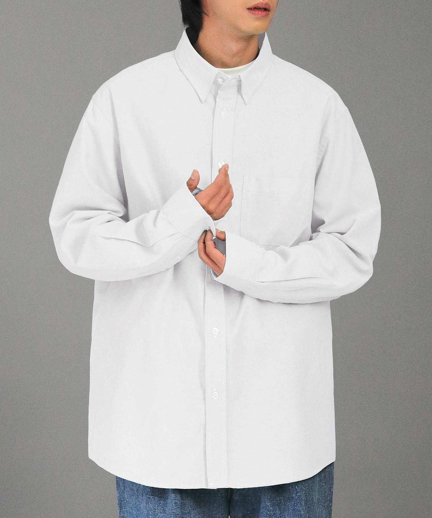 Johnny West [Highvent] Oxford Oversized Shirt (White) 48(95)