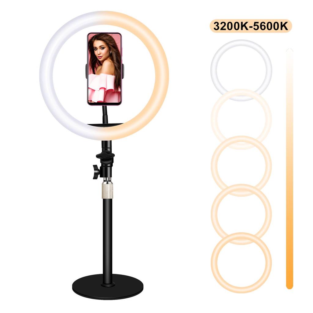 10-inch Mobile Streaming Ring Light - Beauty & Selfie Light for Camera or Phone