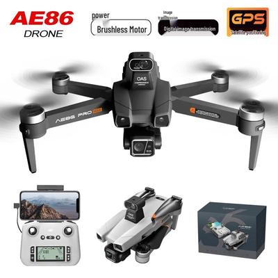Dronă profesională HD AE86 cu evitare obstacole, anti-vibrații, GPS, întoarcere automată și transmisie digitală a imaginii.
