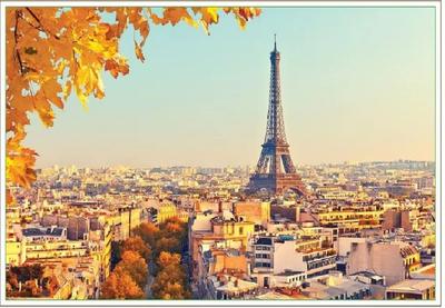 Eiffel Tower Autumn Jigsaw Puzzle, 1000 Pieces, 70x50cm, Intellectual Puzzle, Gift, Birthday, Christmas, Stylish Interior