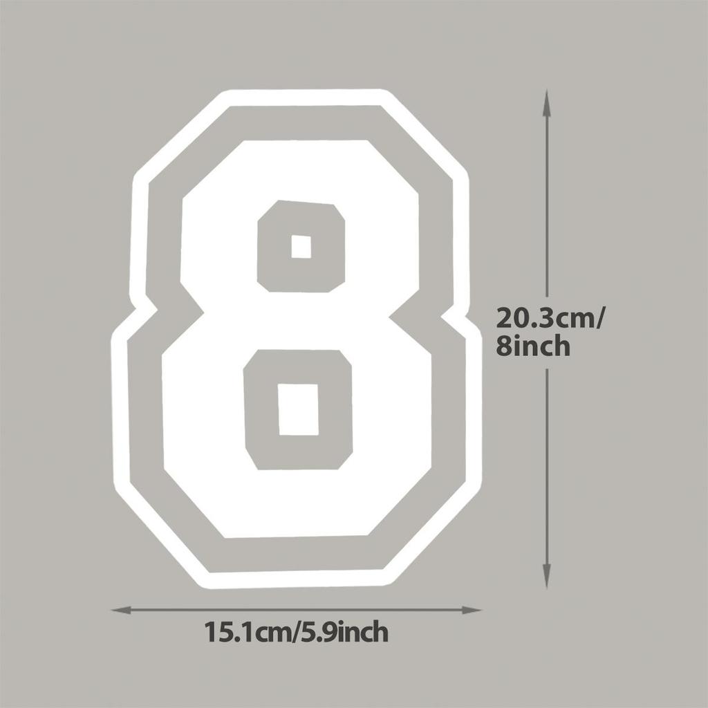 White Numbers 0-9 Iron On Patch Easy To Print For Jersey T-Shirt Parches Ropa Hoodies Diy Stickers Heat Transfer Washable