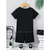 Summer Children's Boys Clothes Color Matching T-shirts and Shorts 2-piece Set Baby Girls Short-sleeved Tops and Bottoms