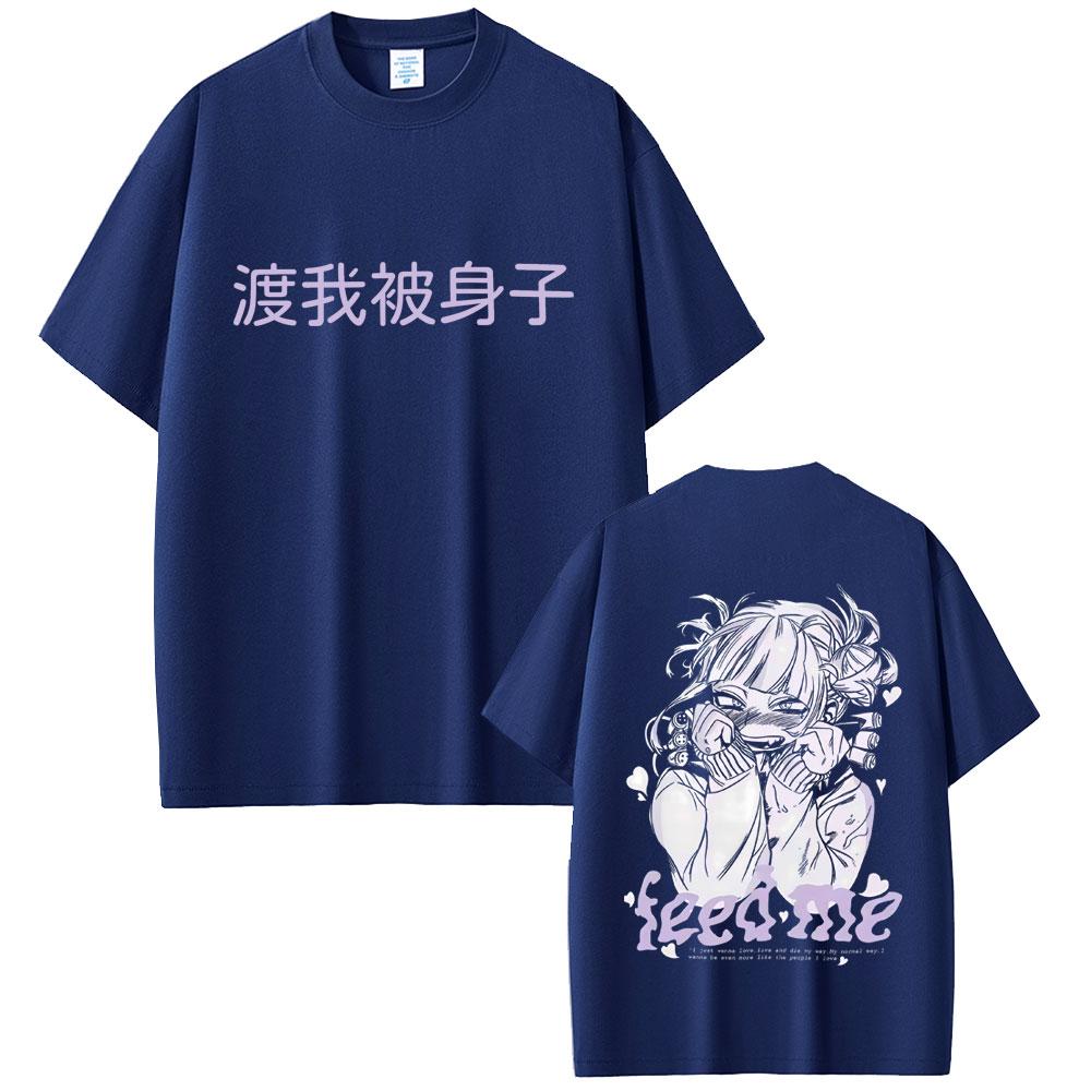 

Anime My Hero Academia Tshirt Cute Sexy Toga Himiko Merch Y2K Tshirts Unisex Women Casual Oversized Cartoon Unisexga Tees Streetwear 4XL